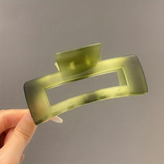 Gradient Hair Claw Square Shark Claw Jaw Clip Hair Accessory