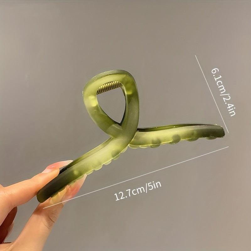 Gradient Hair Claw Square Shark Claw Jaw Clip Hair Accessory