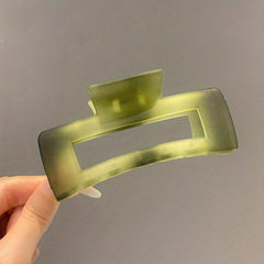 Gradient Hair Claw Square Shark Claw Jaw Clip Hair Accessory