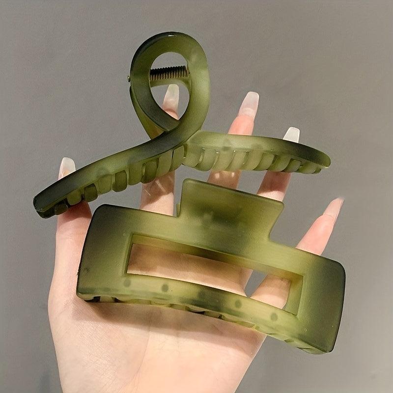 Gradient Hair Claw Square Shark Claw Jaw Clip Hair Accessory