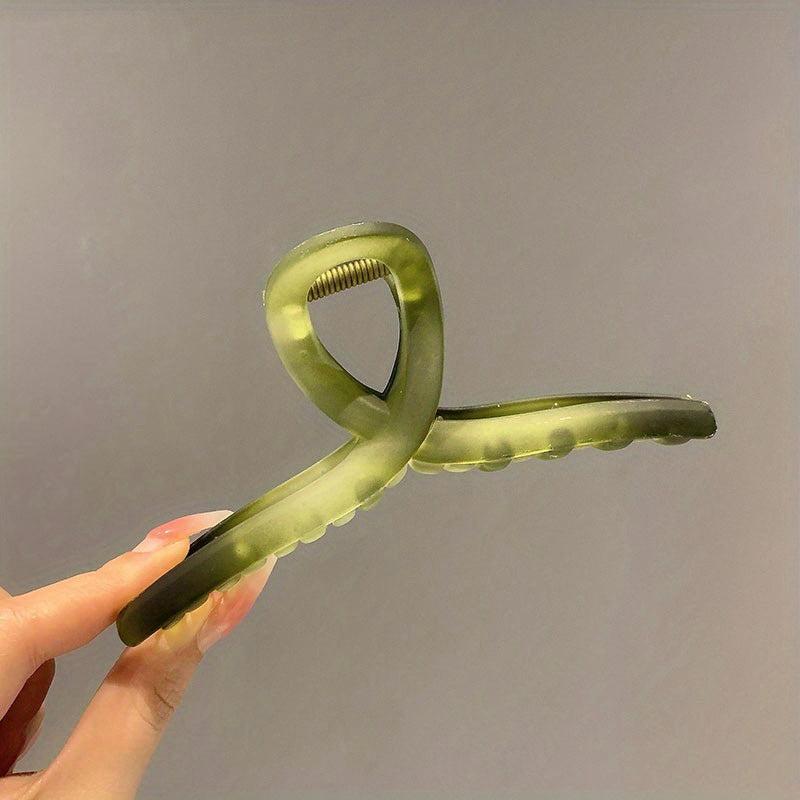 Gradient Hair Claw Square Shark Claw Jaw Clip Hair Accessory