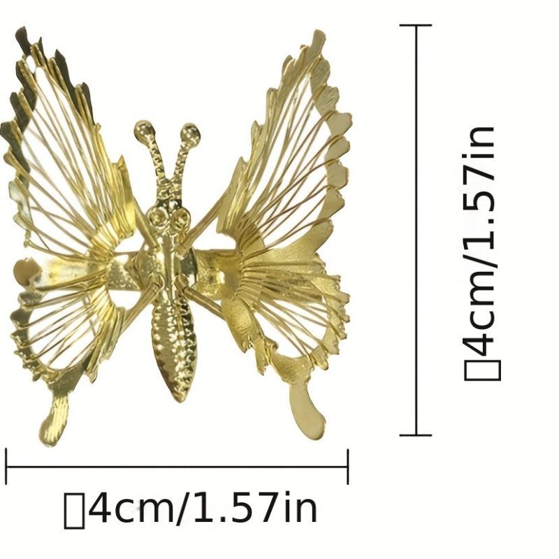 Metal Butterfly Hair Clip Insect Series Side Clip Hair Accessories for Women