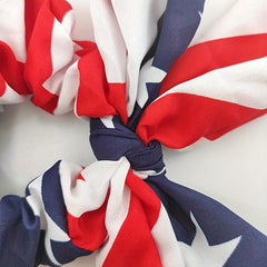 American Flag Scrunchies Rabbit Ears Hair Tie Ponytail Holder