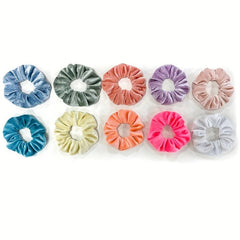 Velvet Scrunchies for Girls Candy Hair Rope Ponytail Holder
