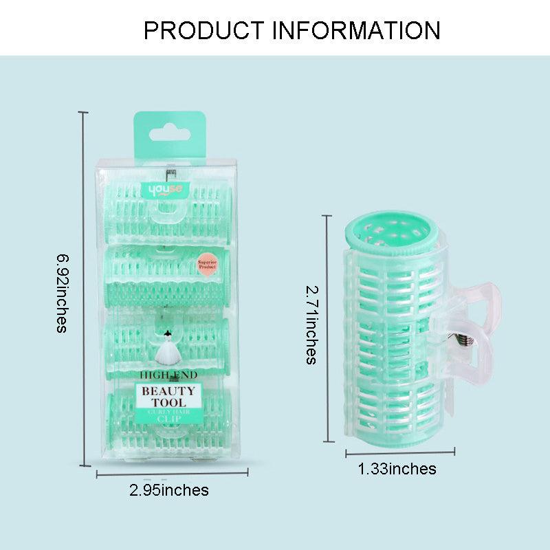 4pcs DIY Hair Rollers Self Grip Curlers Heatless Hairdressing Tool