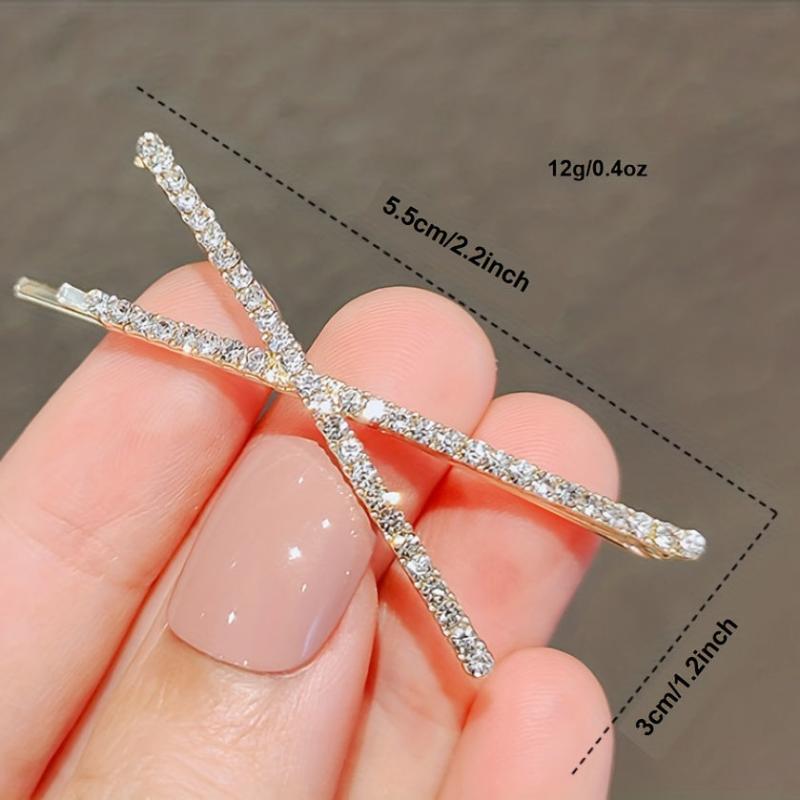 Rhinestone Hair Clip Bobby Pin Head Jewelry Sparkling Side Clip