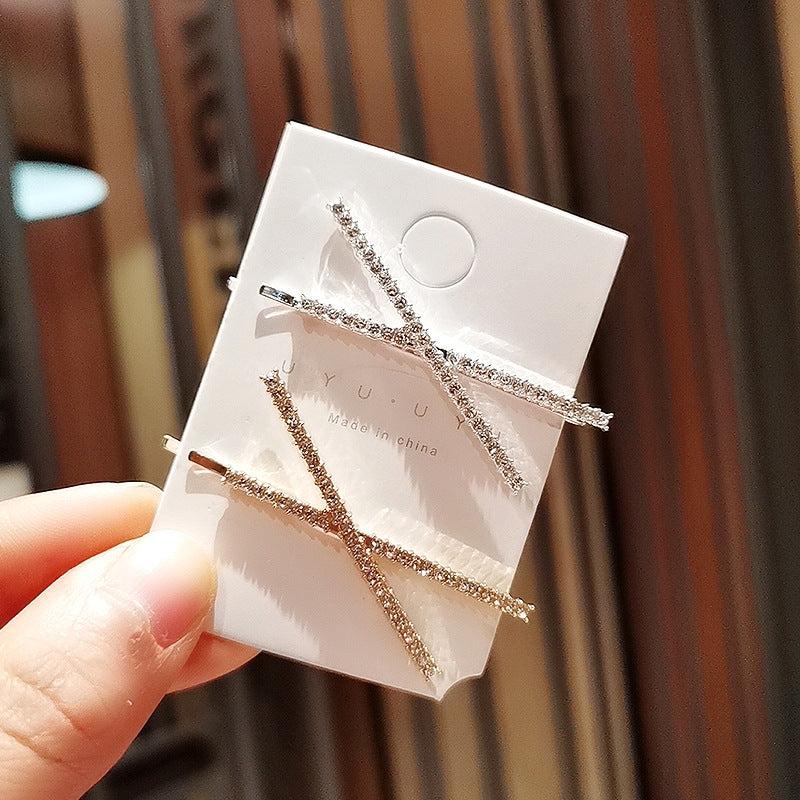 Rhinestone Hair Clip Bobby Pin Head Jewelry Sparkling Side Clip