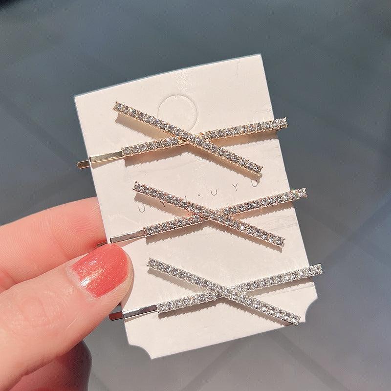 Rhinestone Hair Clip Bobby Pin Head Jewelry Sparkling Side Clip