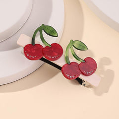 Sweet Cherry Barrette Hair Clip For Girls Women Spring Side Bang Hair Clip