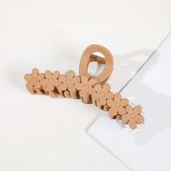 Matte Hair Claw Clips Strong Hold Clamps Flower Hair Styling