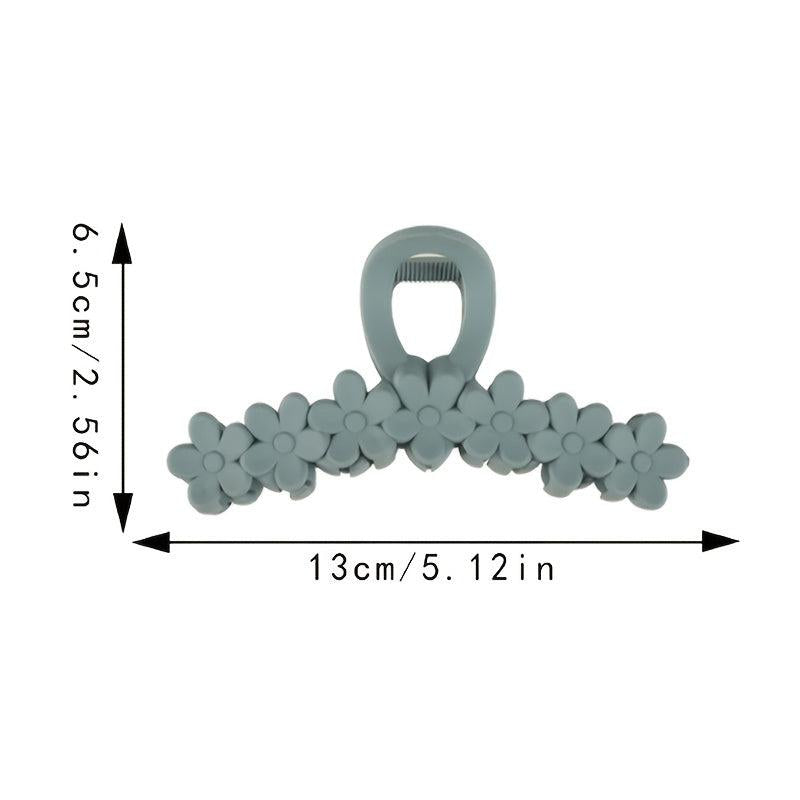 Matte Hair Claw Clips Strong Hold Clamps Flower Hair Styling