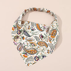 Retro Totem Triangular Scarf Headband Ethnic Style Bandana Hair Accessories