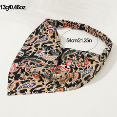 Retro Totem Triangular Scarf Headband Ethnic Style Bandana Hair Accessories