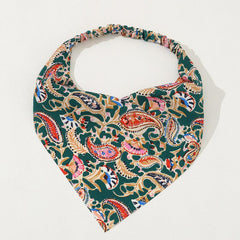 Retro Totem Triangular Scarf Headband Ethnic Style Bandana Hair Accessories