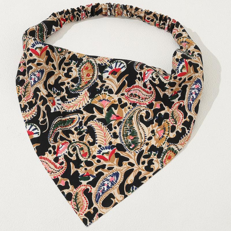 Retro Totem Triangular Scarf Headband Ethnic Style Bandana Hair Accessories