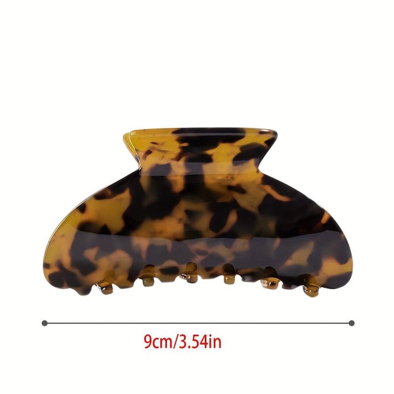 Acetate Hair Claw Leopard Print Ponytail Holder Hair Accessories