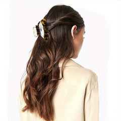 Acetate Hair Claw Leopard Print Ponytail Holder Hair Accessories