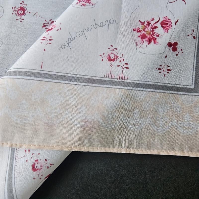 1pc Flower Print Handkerchief Women's Hankies Soft Sweat Handkerchief