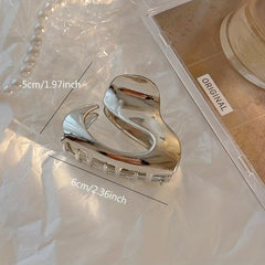 Alloy Hair Claw Style Hair Claw Hollow Hair Claw Clip Nonslip Ponytail Holder
