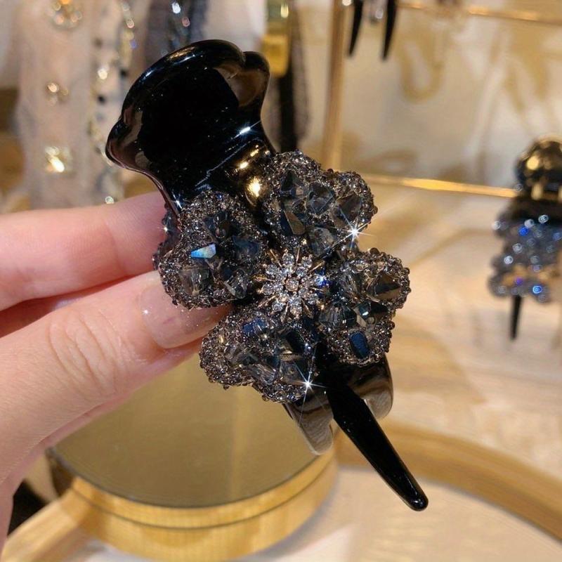 Vintage Crystal Duck Billed Hair Clip for Women