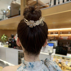 Vintage Crystal Duck Billed Hair Clip for Women