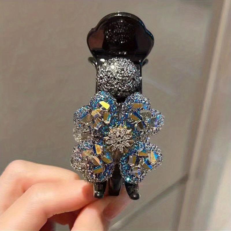 Vintage Crystal Duck Billed Hair Clip for Women