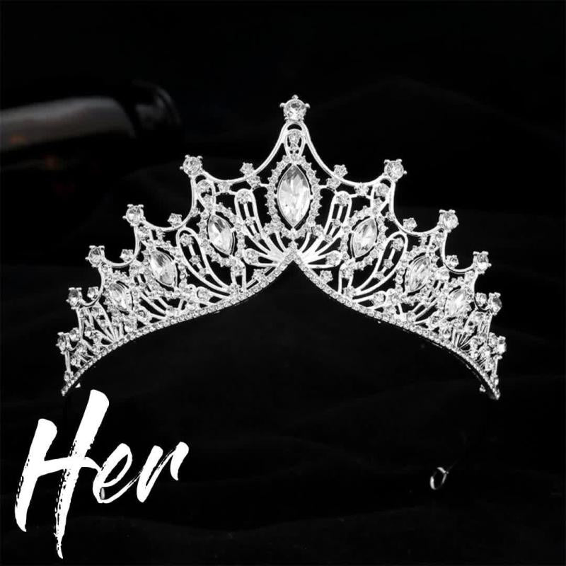 Crystal Headband Bridal Silvery Hair Band Princess Crown Head Jewelry Hair Acces