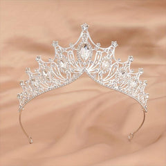 Crystal Headband Bridal Silvery Hair Band Princess Crown Head Jewelry Hair Acces