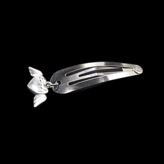 Y2K Metal Snap Clip Flower Heart Tassel Hair Clip Women Girls