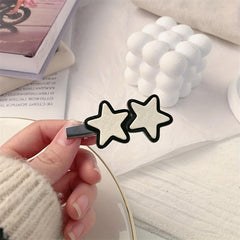 Star Pattern Hair Clip Duck Billed Clip Y2K Hair Accessories