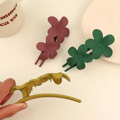 Frosted Butterfly Hair Clip Duck Billed Clip Style Solid Hair Accessories