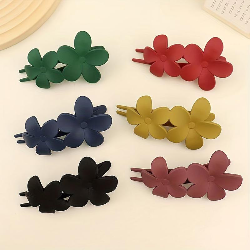 Frosted Butterfly Hair Clip Duck Billed Clip Style Solid Hair Accessories