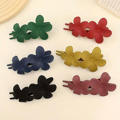 Frosted Butterfly Hair Clip Duck Billed Clip Style Solid Hair Accessories