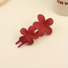Frosted Butterfly Hair Clip Duck Billed Clip Style Solid Hair Accessories