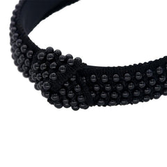 Pearl Headband for Girls - Wide Hair Hoop with Beads