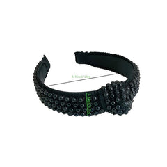 Pearl Headband for Girls - Wide Hair Hoop with Beads
