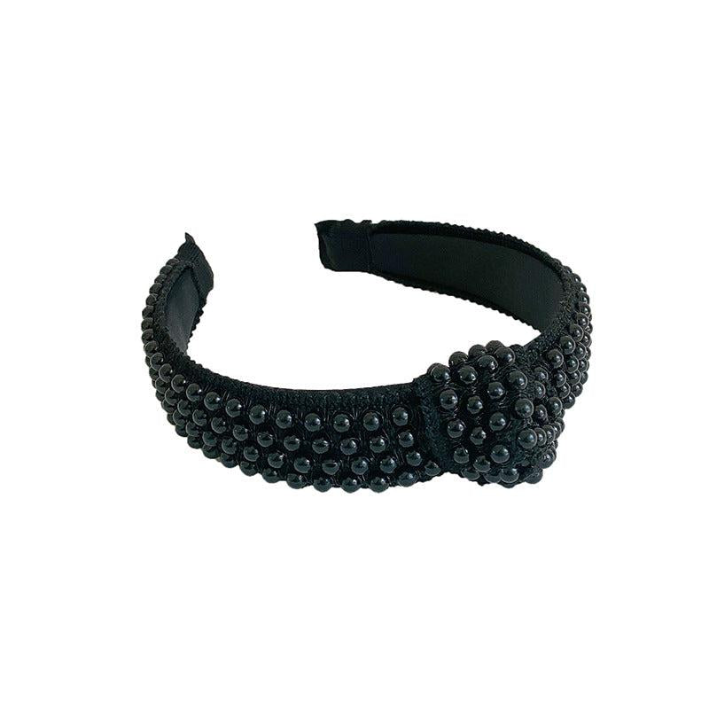 Pearl Headband for Girls - Wide Hair Hoop with Beads