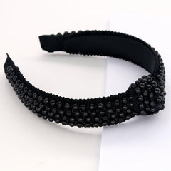 Pearl Headband for Girls - Wide Hair Hoop with Beads