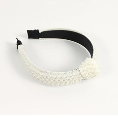 Pearl Headband for Girls - Wide Hair Hoop with Beads