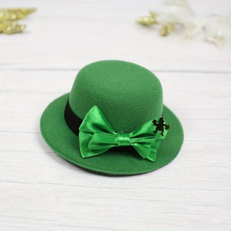 St Patrick's Green Hat Clips Headpiece Hair Accessories