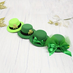 St Patrick's Green Hat Clips Headpiece Hair Accessories