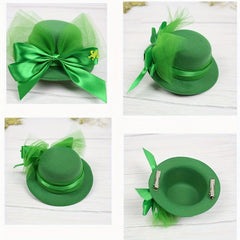 St Patrick's Green Hat Clips Headpiece Hair Accessories