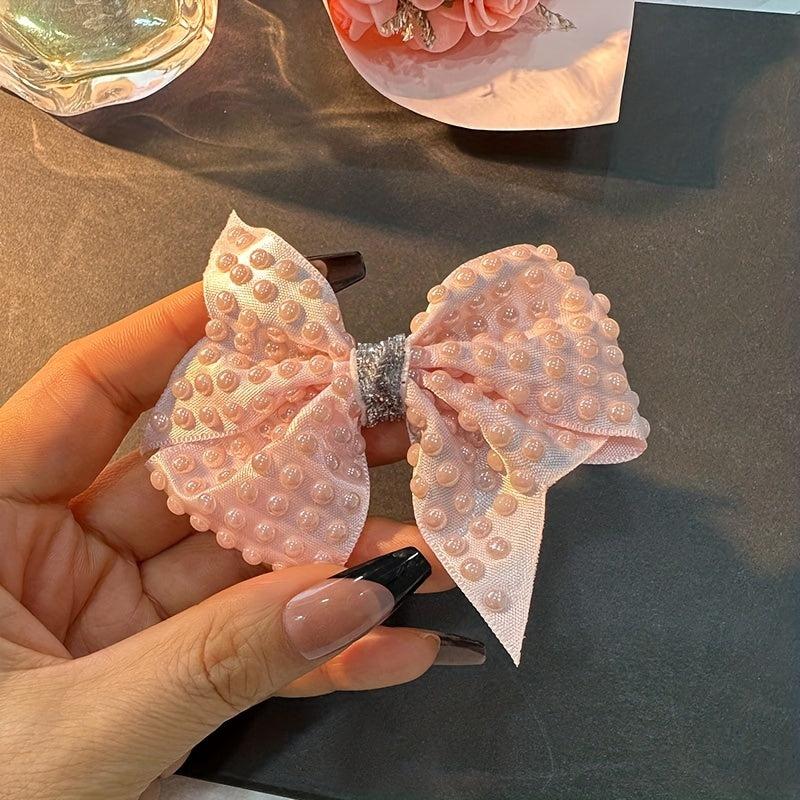 Y2K Candy Bow Hair Clips Non Slip Barrette Hair Slides Clip