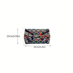 Boho Style Wide Headband for Yoga, Sports - Elastic Knotted Hairband
