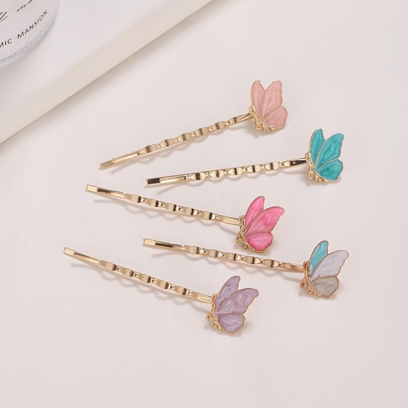 Butterfly Decor Bobby Pin Hair Clip Non Slip Accessory