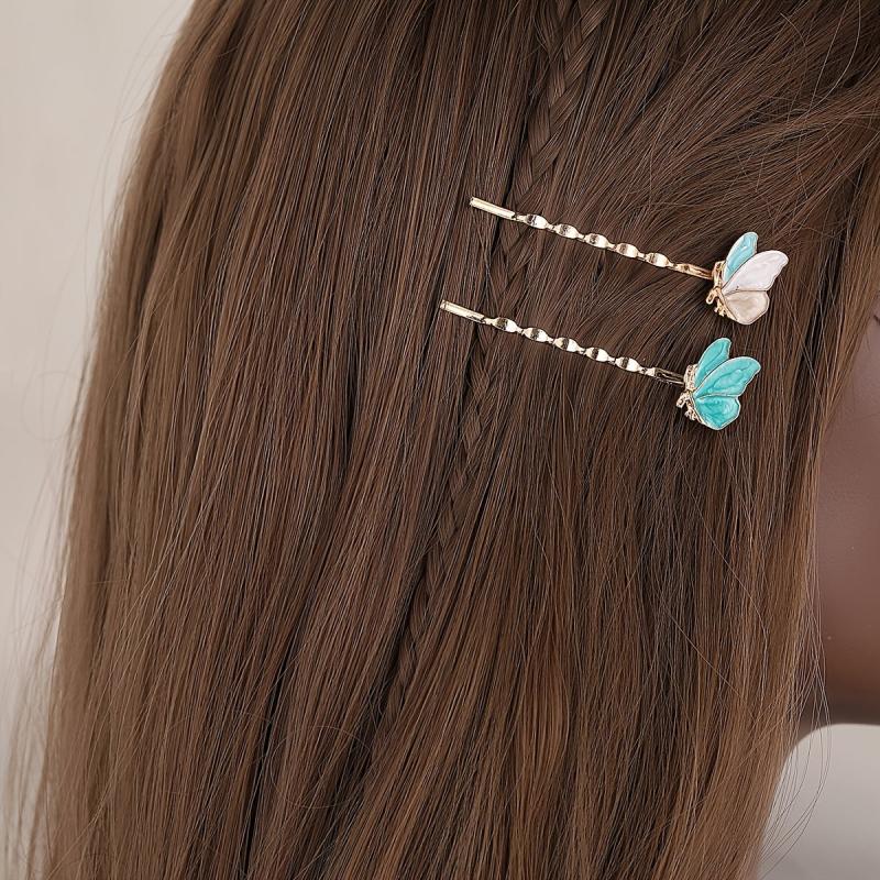 Butterfly Decor Bobby Pin Hair Clip Non Slip Accessory