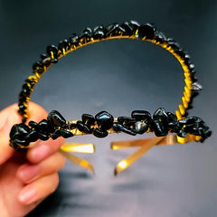 Crystal Crown Gothic Bridal Headband