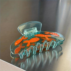 Acetate Jelly Hair Claw Cartoon Fish Shark Claw Ponytail Holder