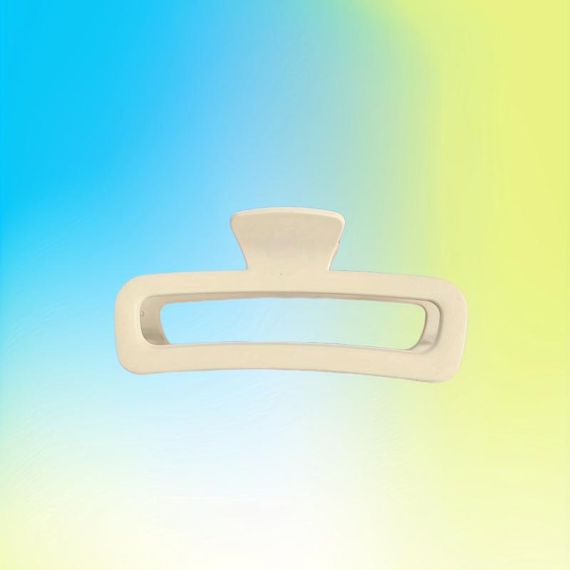 2pcs Solid Hair Claw Hollow Design Non-slip Large Hair Claw for Women Girls