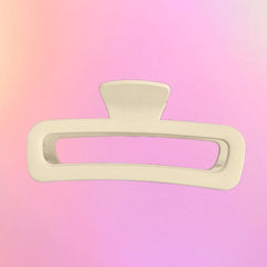 2pcs Solid Hair Claw Hollow Design Non-slip Large Hair Claw for Women Girls